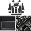 ZCLINKO Tappetini in Gomma Compatibile con Audi Q2 2017-2023 2024 Tappetino Antiscivolo per Console Centrale, Portabicchieri,Auto Tuning Accessori Interni pezzo (Bianca)