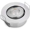 JOYINLED 3W Piccoli faretti LED da incasso Mini COB regolabile Cabinet Spot Lights dimensione foro d'argento 40-45mm