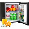 Smad Frigo 12V, Frigorifero piccolo, Frigo Portatile 12V 220V, per Ufficio Camper Auto Caravan Hotel, Frigorifero Silenzioso, 0-10℃, 30Litri, Nero