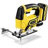 TROTEC Seghetto alternativo PJSS 11‑20V - Batteria multipla 20 V 2 Ah, 65 Watt, profondità di taglio legno 80 mm, alluminio 12 mm, metallo 5 mm, luce di lavoro a LED