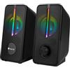 Ngs Altoparlanti Ngs 12W Illuminazioe Rgb 2pz Nero [GSX-150]