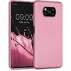 kwmobile Custodia Compatibile con Xiaomi Poco X3 NFC/Poco X3 Pro Cover - Back Case Morbida - Protezione in Silicone TPU Effetto Metallizzato oro rosa metallizzato