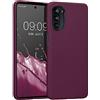 kwmobile Custodia Compatibile con Motorola Moto G52 / Moto G82 5G Cover - Back Case per Smartphone in Silicone TPU - Protezione Gommata - viola bordeaux