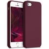 kwmobile Cover per Apple iPhone SE (1.Gen 2016) / iPhone 5 / iPhone 5S Custodia - Back Case per Smartphone in Silicone TPU - Protezione Gommata - rosso fulvo