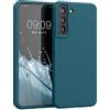 kwmobile Cover per Samsung Galaxy S22 Plus Custodia - Back Case per Smartphone in Silicone TPU - Protezione Gommata - petrolio matt