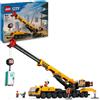 lego City - Gru da Cantiere Mobile Gialla concon Funzioni Realistiche e 4 Minifigure per Bambini da 9+ Anni - 60409