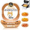 AKITAInk 200 Pezzi Carta Forno per Friggitrice ad Aria, Carta Quadrata 20-24 cm Antiaderente Monouso - Facilità di Pulizia e Cottura Perfetta Confezionato in Blister apri e chiudi sigillato (20 cm - Quadrato)