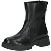 CAPRICE stivaletti da donna senza tacco in pelle con cerniera, Nero (Black Nappa), 39 EU