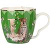 Kasanova Tazza in porcellana lettera L 48cl tavolo verde, tè e caffè