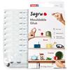 Tesa Colla modellabile Sugru di tesa, adesivo forte per tutti gli usi, confezione da 8 (8 x 3.5 g) in bianco