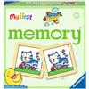 Ravensburger- Auto Ravensburger-20877 - My First Memory Le Mie Cose preferite, Gioco di memorizzazione e Ricerca con schede grafiche Extra Grandi per Bambini dai 2 Anni in su, Colore Rosso, 20877