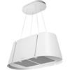 Faber Selezione Faber Cappa a isola sospesa BEAT XL WH MATT F80 345.0709.184 finitura bianco opaco da 80 cm