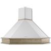 Faber Selezione Faber Cappa a parete RANCH ANGOLO 90 NF 321.0693.746 finitura bianco da 90 cm - Cornice non inclusa