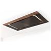 Faber Selezione Faber Cappa a soffitto C-AIR KL A90 350.0615.705 finitura vetro nero/marrone da 90 cm