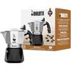 Bialetti Caffettiera New Brikka 2023, 2 Tazze, Espresso Cremoso come al Bar, Non Adatta a Piano Induzione, Manico antiscottatura, Design Elegante, Alluminio