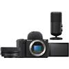 Sony ZV-E10 II + 16-50mm II + microfono per lo streaming ECM-S1 | ✅Garanzia di 5 anni