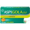 BAYER SpA Aspi Gola Dol Caramelle Antinfiammatorio e Antidolorifico per Gola Infiammata, Faringite e Mal di gola, 16 pastiglie Senza Zucchero Arancia