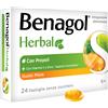 RECKITT BENCKISER H.(IT.) SpA BENAGOL HERBAL MIELE 24 - NOVITA' pastiglie mal di gola
