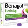 RECKITT BENCKISER H.(IT.) SpA BENAGOL HERBAL FRUTTI DI BOSCO 24 - NOVITA' pastiglie mal di gola