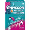 RECKITT BENCKISER H.(IT.) SpA GAVISCON BRUCIORE&INDIGESTIONE 48 BUSTINE 10ML contro sintomi del reflusso gastroesofageo, indigestione, bruciore e acidità di stomaco