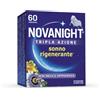 SANOFI Srl NOVANIGHT Tripla Azione Sonno Rigenerante, Integratore Alimentare con Melissa e Melatonina per Dormire, Senza Glutine, 60 Compresse, Non Induce Dipendenza