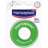 BEIERSDORF SpA Hansaplast Sensitive Cerotto Rocchetto, Cerotto rotolo per il fissaggio di bende, 5 m x 2.5 cm