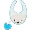 CHICCO (ARTSANA SpA) Chicco 3 in 1 Massaggiagengive morbido fresco e bavaglia azzurro 4m+