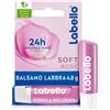 BEIERSDORF SpA Labello Soft Rosé 4.8 g, Burrocacao labbra colorato e idratante con Estratto di Rosa