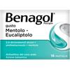 RECKITT BENCKISER H.(IT.) SpA BENAGOL MENTOLO & EUCALIPTOLO 16 PAST. pastiglie mal di gola
