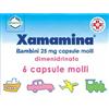 DOMPE' FARMACEUTICI SpA Xamamina Bambini 25 mg Dimenidrato Antiemetico 6 Capsule Molli