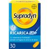BAYER SpA Supradyn Ricarica 50+ Integratore Multivitaminico con Vitamina C, Vitamina D, Minerali, Antiossidanti contro la Stanchezza Fisica e invecchiamento, Gusto Arancia, 30 Compresse Rivestite