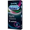 RECKITT BENCKISER H.(IT.) SpA Durex Sync - Preservativi ritardanti per lui e stimolanti per lei - 6 pezzi