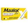 SANOFI Srl Maalox 400+400 MG, contro acidità di stomaco occasionale, 30 cpr senza zucchero