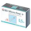 CORMAN SpA Siringa per Insulina Becton Dickinson BD - Micro-Fine - Siringa di Insulina - g29 30 pezzi 0,5 ml
