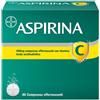 BAYER SpA Aspirina C, contro sintomi di Raffreddore, Influenza e Febbre, 400 mg di Acido Acetilsalicilico + 240 mg di Vitamina C, antinfiammatorio e analgesico, 40 Compresse Effervescenti