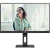 Aoc Monitor 27" 2K 1440p Pivot Qhd Black Q27P3CV