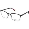 Emporio Armani EA1114 3001 | Occhiali da Vista Graduati | Prova Online | Unisex | Metallo | Quadrati | Nero | Adrialenti