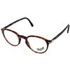 Persol PO3218V 24 | Occhiali da Vista Graduati | Prova Online | Unisex | Plastica | Tondi | Marrone, Havana | Adrialenti