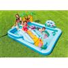 Intex Piscina Gonfiabile Bambini Con Scivolo cm 257x216x84 57161 Jungle