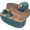 JVC Nearphones HA-NP1T-A, Cuffie in stile Earcuff con archetto lucido, vestibilità comoda, connessione multipoint, Bluetooth 5.3, autonomia di 24 ore, compatibili con app - Blu Teal