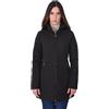 Ciabalù Parka Donna Lungo Elegante Invernale Impermeabile Double Face Cappuccio Removibile Piumino 100 Grammi Giacca Slim Fit Casual Formale Cento Grammi (IT, Testo, S, Regular, Regular, Nero)