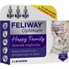 Feliway Optimum 3x30 Giorni di Ricariche Calmanti per Diffusore di Feromoni, Confezione da 3x48 ml - Aiuta a Risolvere Tutti i segni Comuni di Stress nei Gatti e Gattini, Raccomandato dai Veterinari