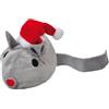Aumüller Cuscino gioco per gatti Aumüller Topo Baldi con cappello da Babbo Natale - 1 pz