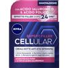 NIVEA CELLULAR EXPERT FILLER Crema Notte Anti-Età Intensiva SPF 15 50ml, Crema viso antirughe rassodante, Crema viso Acido Ialuronico e Acido Folico Puro, Crema viso notte anti-age