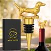 LKKCHER KKCHER - Tappo per vino a forma di bassotto, regalo per donna, uomo, papà, amanti dei cani, tappi per bottiglia per vino e champagne, idea regalo di compleanno e festa del papà