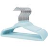 Stormix Grucce Per Neonati, Confezione Da 16 in Velluto Antiscivolo Grucce Con Tacche Per Le Spalle Per Bambini Piccoli Blu