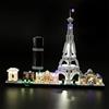 MENZAVA Kit di Illuminazione a LED Compatibile con LEGO 21044 Parigi Architecture Modello da Costruire - Set di luci per a LED Il Modello (Non includere Il Modello)