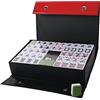 Nisorpa Majong Cinese 3 x 2,25 cm - Set Completo 144 Pezzi Mah Jongg - Piastrelle Mahjong Medie - Gioco Da Viaggio e Feste