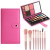 Aurasky Set di Trucchi per Ragazze, 33 Colori Trousse di Trucchi, Palette di Ombretti Bambina Make Up Kit Regalo per Spettacoli Teatrali Halloween Feste di Compleanno B
