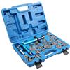 Senza Marca Topolenashop 23 Pezzi Set di arretratore ad aria compressa per pistoncini dei freni/freno utensile pneumatico Arretratore pneumatico ad aria per pistoncini freni 23 PZ montaggio smontaggio